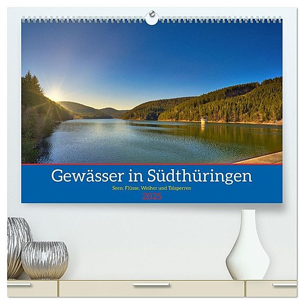 Gewässer in Südthüringen (hochwertiger Premium Wandkalender 2025 DIN A2 quer), Kunstdruck in Hochglanz, Calvendo, Torsten Irmer