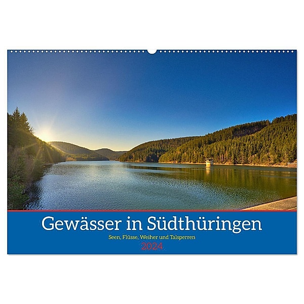 Gewässer in Südthüringen (Wandkalender 2024 DIN A2 quer), CALVENDO Monatskalender, Torsten Irmer
