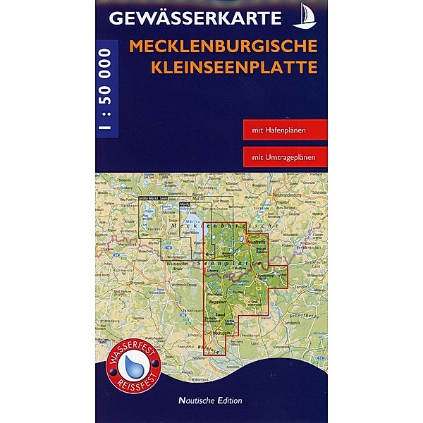 Gewässerkarte Mecklenburgische Kleinseenplatte