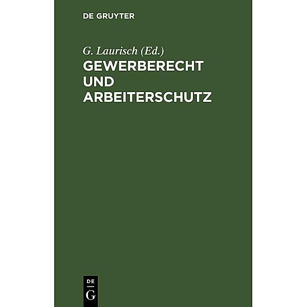 Gewerberecht und Arbeiterschutz