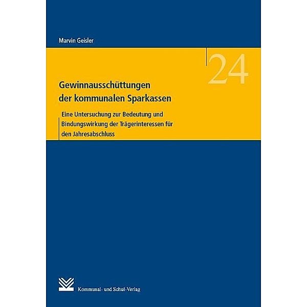 Gewinnausschüttungen der kommunalen Sparkassen, Marvin Geisler