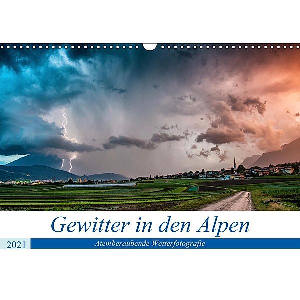 Gewitter in den AlpenAT-Version (Wandkalender 2021 DIN A3 quer), Danijel Jovanovic
