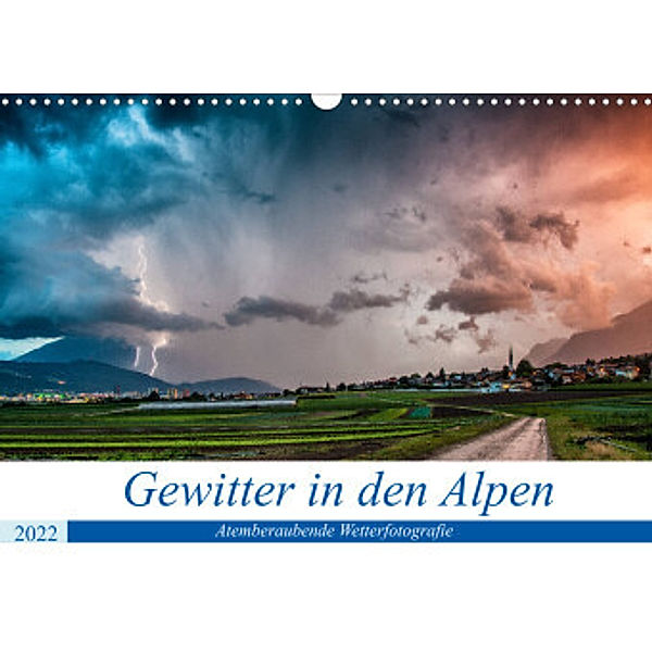 Gewitter in den AlpenAT-Version  (Wandkalender 2022 DIN A3 quer), Danijel Jovanovic