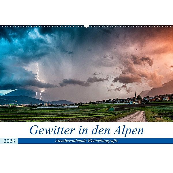 Gewitter in den AlpenAT-Version  (Wandkalender 2023 DIN A2 quer), Danijel Jovanovic