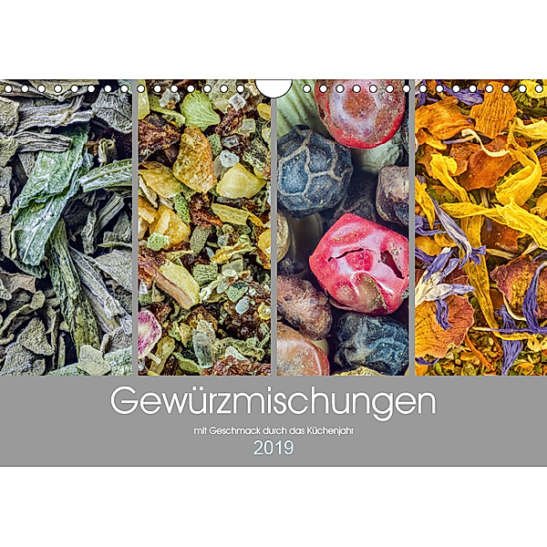 Gewürzmischungen - mit Geschmack durch das Küchenjahr (Wandkalender 2019 DIN A4 quer), Gerhard Vlcek