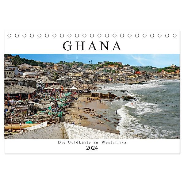 Ghana - Die Goldküste in Westafrika (Tischkalender 2024 DIN A5 quer), CALVENDO Monatskalender, Britta Franke