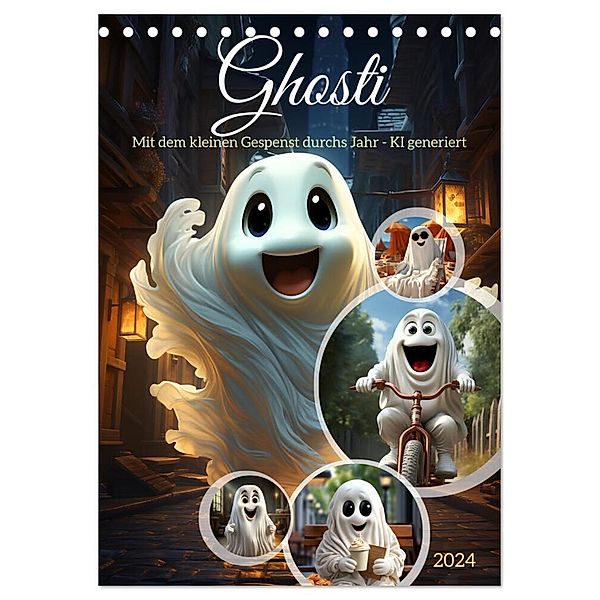 Ghosti (Tischkalender 2024 DIN A5 hoch), CALVENDO Monatskalender, Cathrin Illgen
