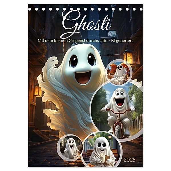 Ghosti (Tischkalender 2025 DIN A5 hoch), CALVENDO Monatskalender, Calvendo, Cathrin Illgen
