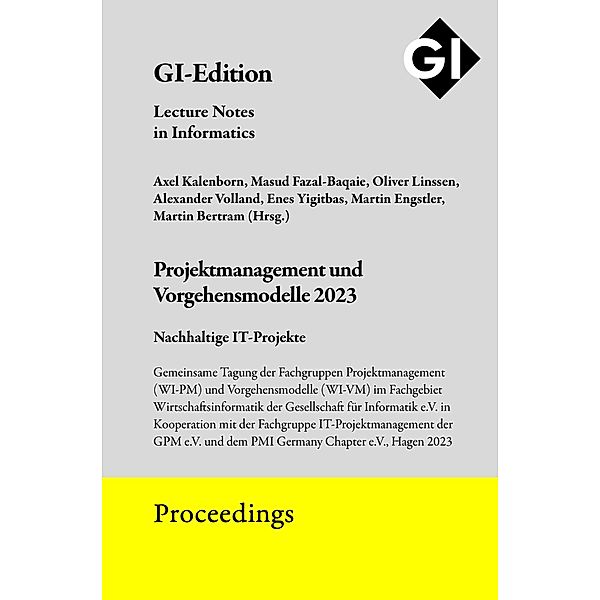 GI Edition Proceedings Band 340