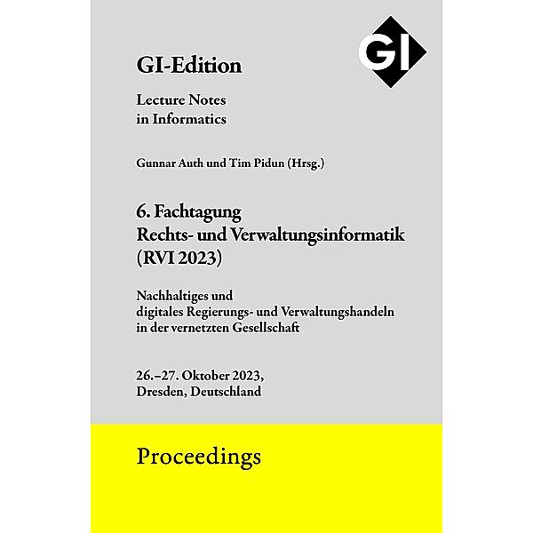 GI Edition Proceedings Band 341