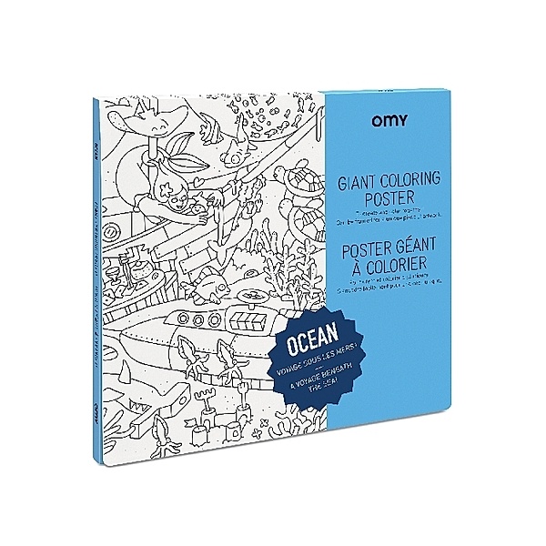 Mark's Europe, OMY Giant Coloring Poster 70 x 100, Ocean