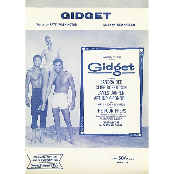Gidget, Fred Karger, Patti Washington