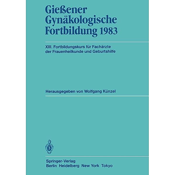 Gießener Gynäkologische Fortbildung 1983