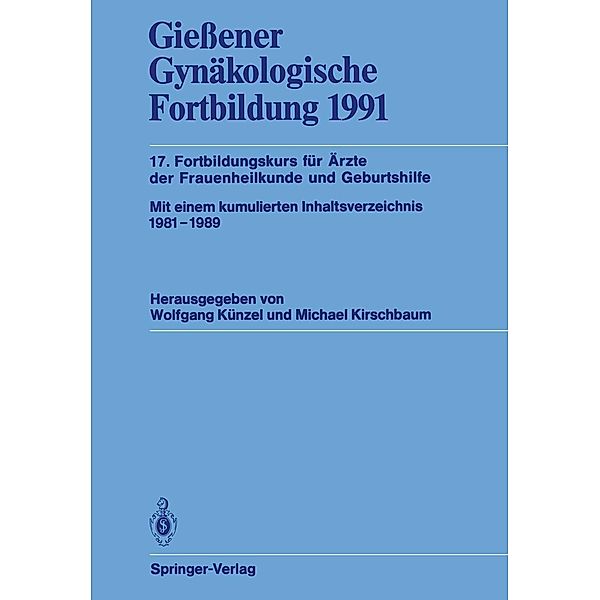 Giessener Gynäkologische Fortbildung 1991