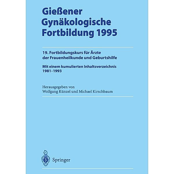 Giessener Gynäkologische Fortbildung 1995