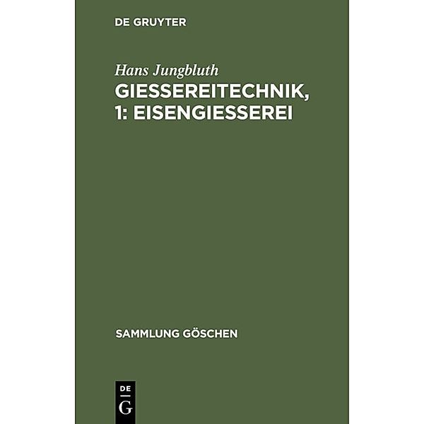 Gießereitechnik, 1: Eisengießerei, Hans Jungbluth