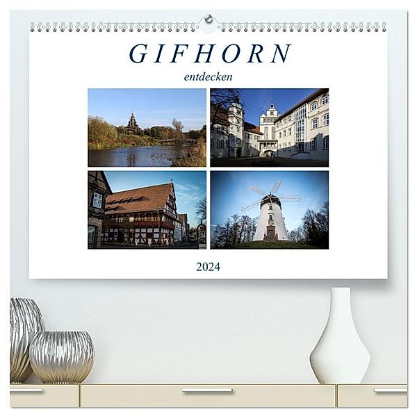 Gifhorn entdecken (hochwertiger Premium Wandkalender 2024 DIN A2 quer), Kunstdruck in Hochglanz, Schnellewelten
