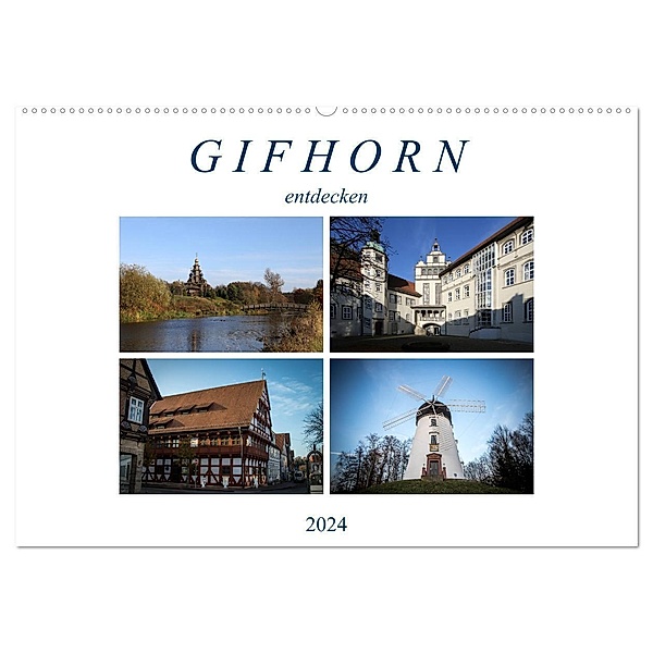 Gifhorn entdecken (Wandkalender 2024 DIN A2 quer), CALVENDO Monatskalender, Schnellewelten