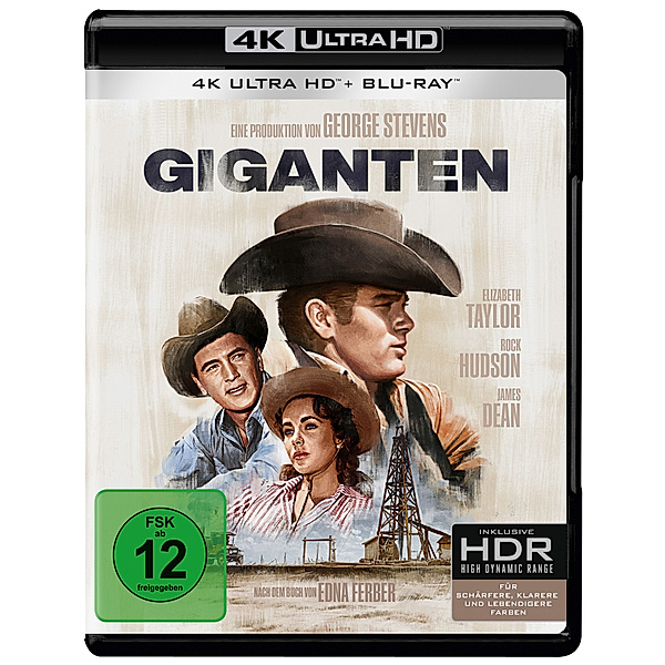 Giganten (4K Ultra HD), Rock Hudson James Dean Elizabeth Taylor