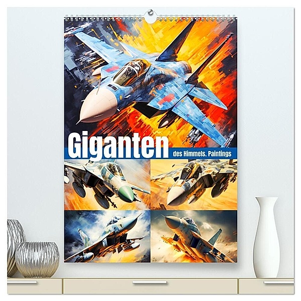 Giganten des Himmels. Paintings (hochwertiger Premium Wandkalender 2024 DIN A2 hoch), Kunstdruck in Hochglanz, Rose Hurley