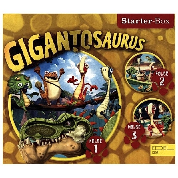 Gigantosaurus - Starter-Box.Box.1,3 Audio-CD, Gigantosaurus
