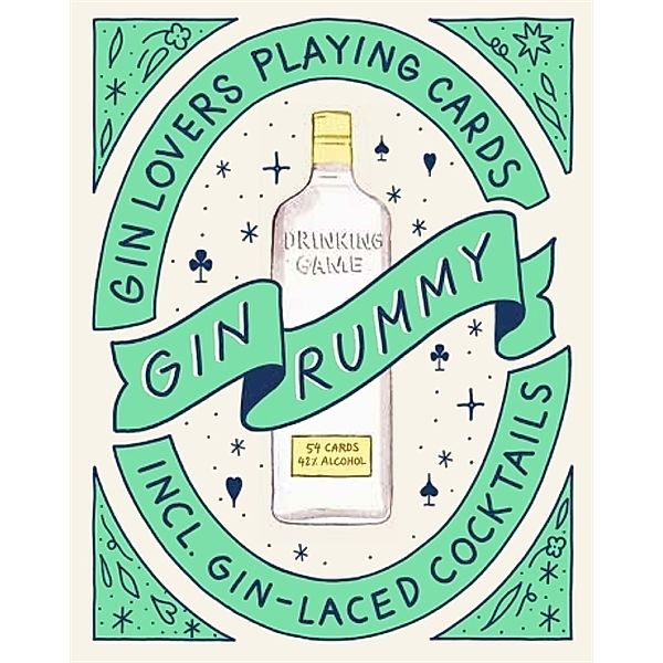 Laurence King Verlag GmbH Gin Rummy (Spielkarten), Emma Stokes