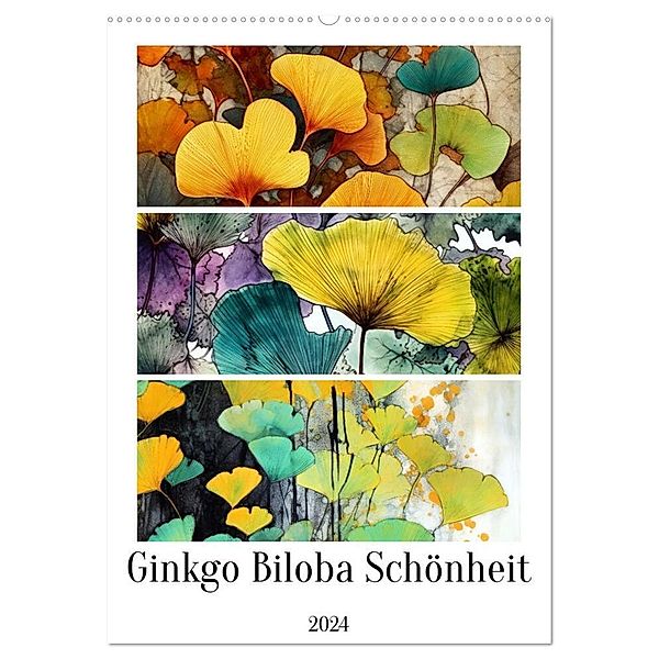 Ginkgo Biloba Schönheit (Wandkalender 2024 DIN A2 hoch), CALVENDO Monatskalender, Justyna Jaszke JBJart