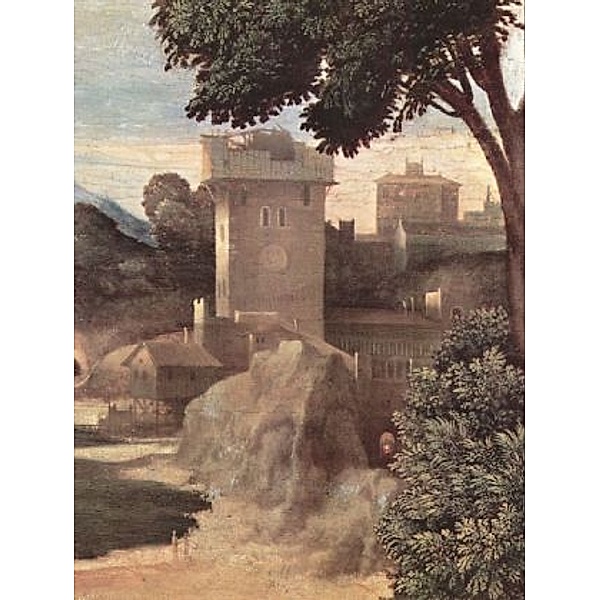 Giorgione - Anbetung der Hirten, Detail: Landschaft - 100 Teile (Puzzle)