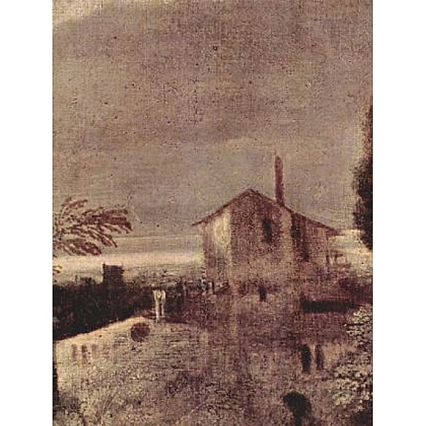Giorgione - Ländliches Konzert, Detail: Architektur in Landschaft - 500 Teile (Puzzle)