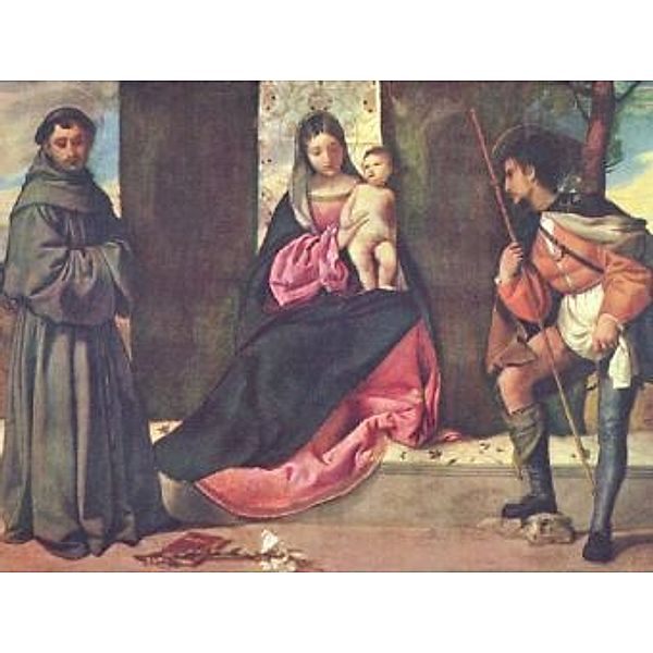 Giorgione - Madonna mit Hl. Antonius von Padua und Hl. Rochus - 2.000 Teile (Puzzle)