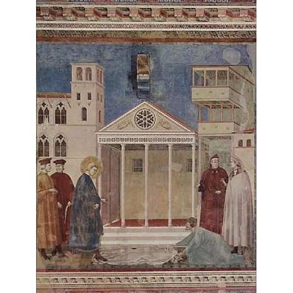 Giotto di Bondone - Bürger von Assisi breitet seinen Mantel vor dem Hl. Franziskus aus - 200 Teile (Puzzle)