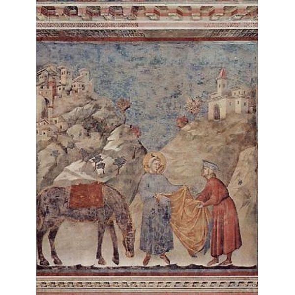 Giotto di Bondone - Der Hl. Franziskus schenkt seinen Mantel einem verarmten Ritter - 2.000 Teile (Puzzle)