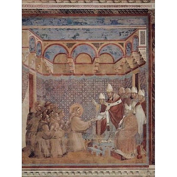Giotto di Bondone (und Werkstatt) - Die Bestätigung der Ordensregel durch den Papst Innozenz - 2.000 Teile (Puzzle)