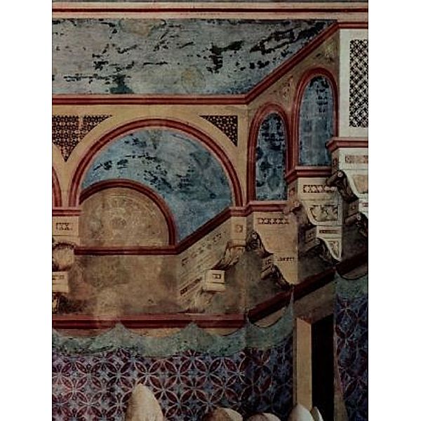 Giotto di Bondone (und Werkstatt) - Die Bestätigung der Ordensregel durch den Papst Innozenz - 1.000 Teile (Puzzle)