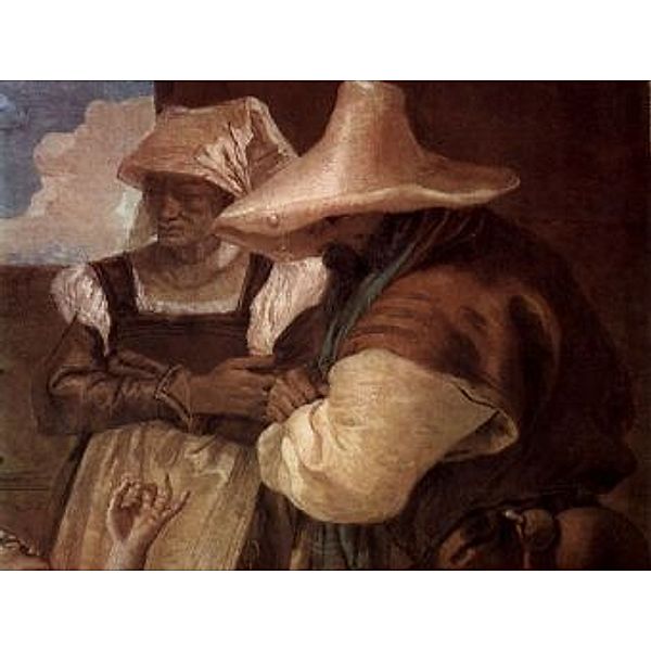 Giovanni Domenico Tiepolo - Angelica und Medorus in Begleitung zweier Bauern, Bauernpaar - 1.000 Teile (Puzzle)