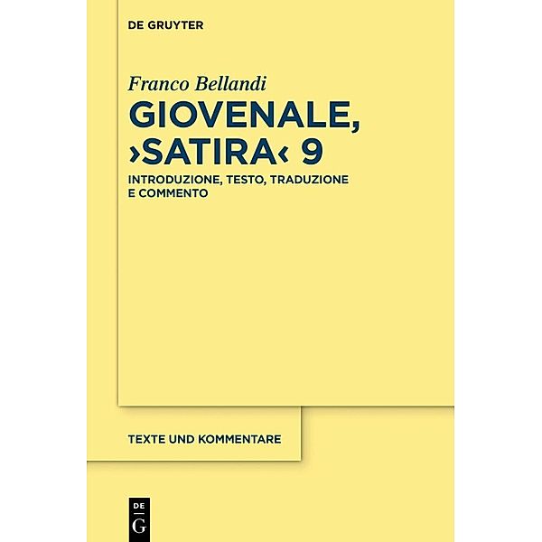 Giovenale, 'Satira' 9, Franco Bellandi