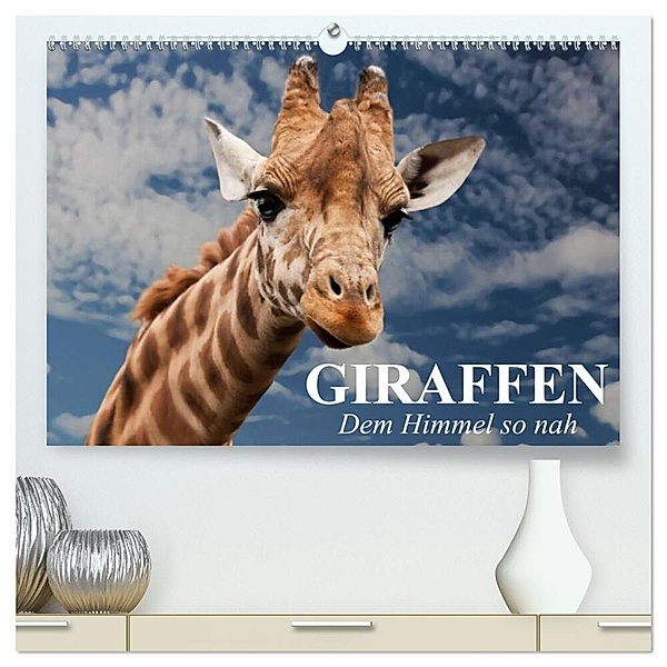 Giraffen. Dem Himmel so nah (hochwertiger Premium Wandkalender 2024 DIN A2 quer), Kunstdruck in Hochglanz, Elisabeth Stanzer