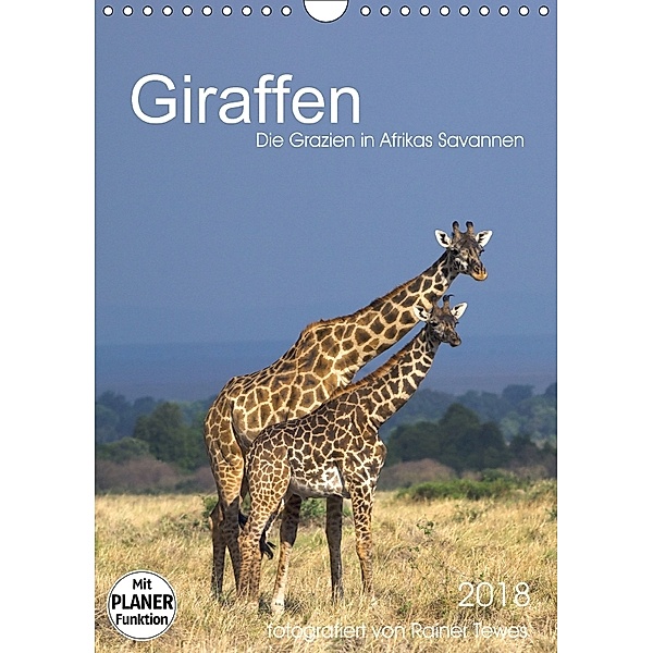 Giraffen - Die Grazien in Afrikas Savannen (Wandkalender 2018 DIN A4 hoch), Rainer Tewes