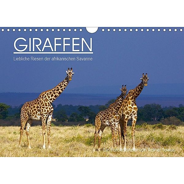 GIRAFFEN - Liebliche Riesen der afrikanischen Savanne (Wandkalender 2020 DIN A4 quer), Rainer Tewes