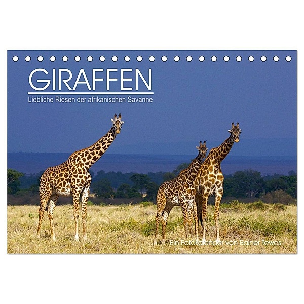 GIRAFFEN - Liebliche Riesen der afrikanischen Savanne (Tischkalender 2024 DIN A5 quer), CALVENDO Monatskalender, Rainer Tewes