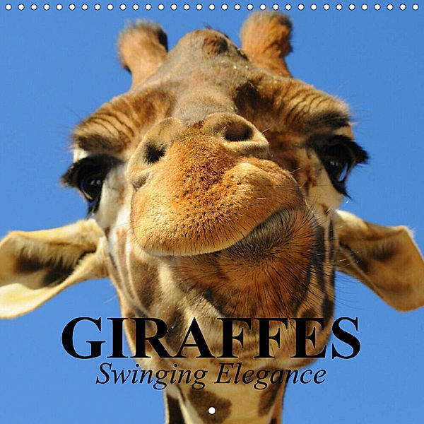 Giraffes - Swinging Elegance (Wall Calendar 2023 300 × 300 mm Square), Elisabeth Stanzer