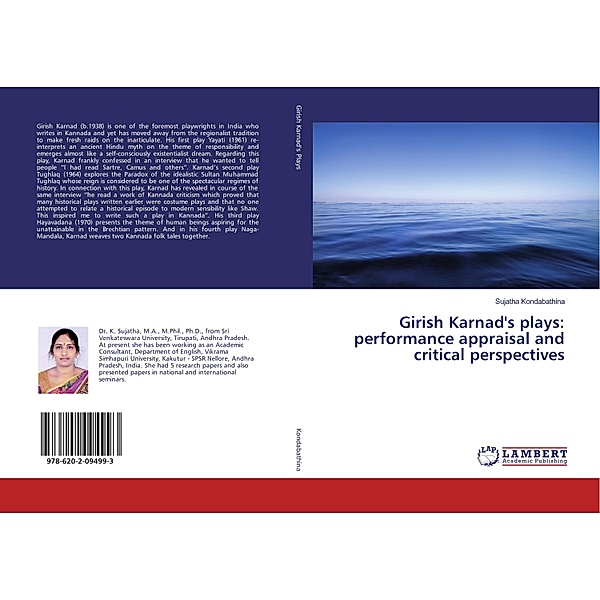 Girish Karnad's plays: performance appraisal and critical perspectives, Sujatha Kondabathina
