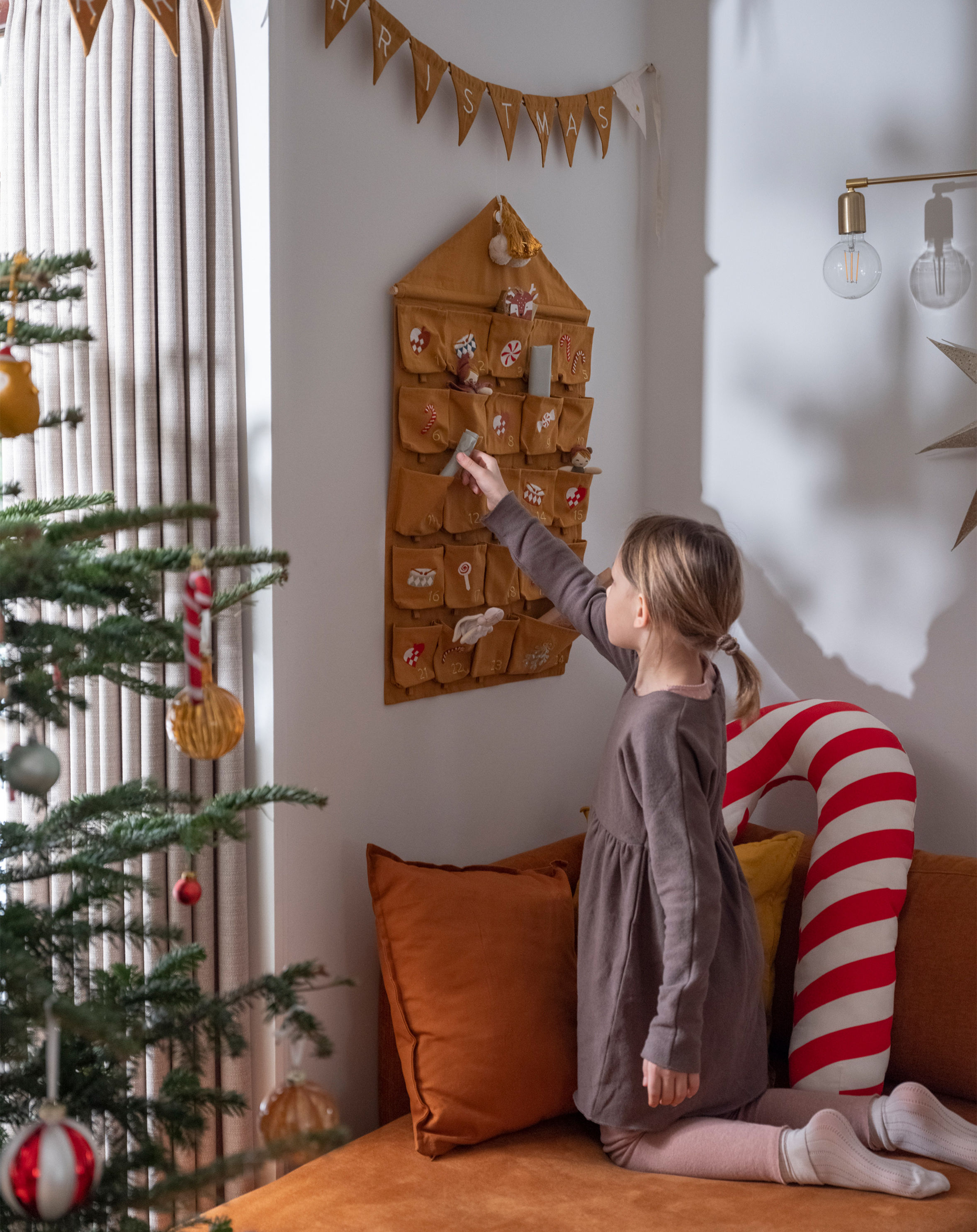 Girlande CHRISTMAS in weiß beige kaufen | tausendkind.de