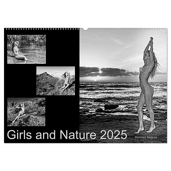 Girls and Nature (Wandkalender 2025 DIN A2 quer), CALVENDO Monatskalender, Calvendo, Reinhard Columbus Bagyura