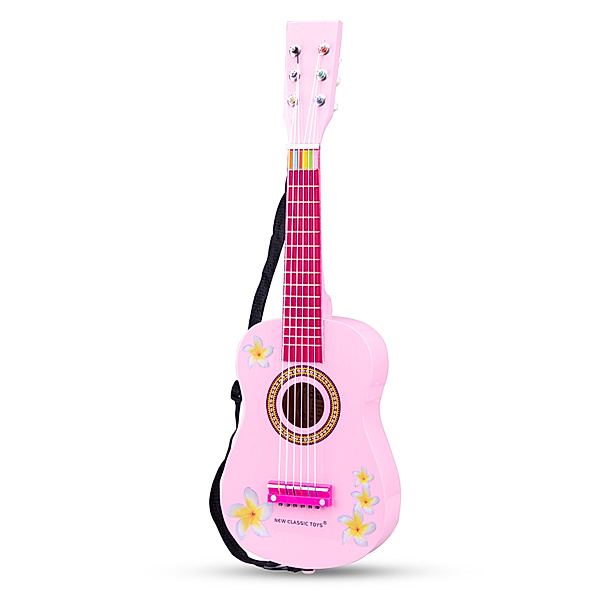 New Classic Toys Gitarre BLUMEN in pink