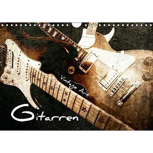 GITARREN Vintage Art (Wandkalender 2015 DIN A4 quer), Renate Bleicher