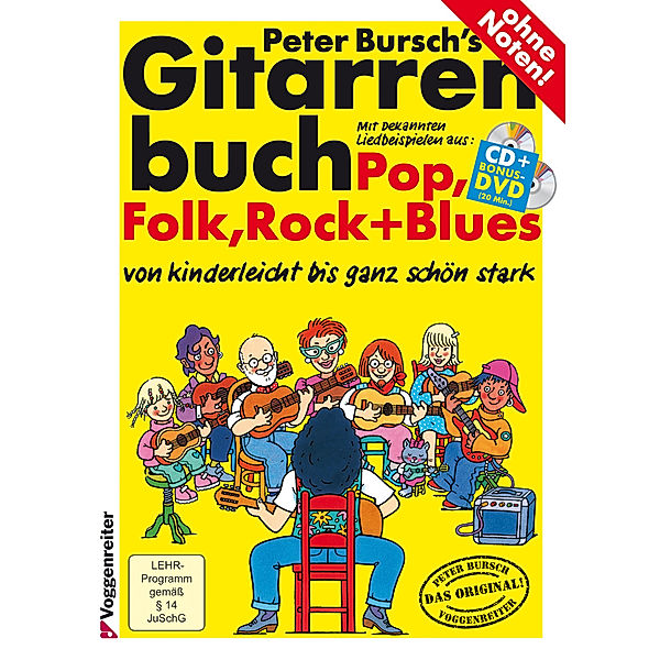 Gitarrenbuch, inklusive Audio-CD und DVD, Peter Bursch