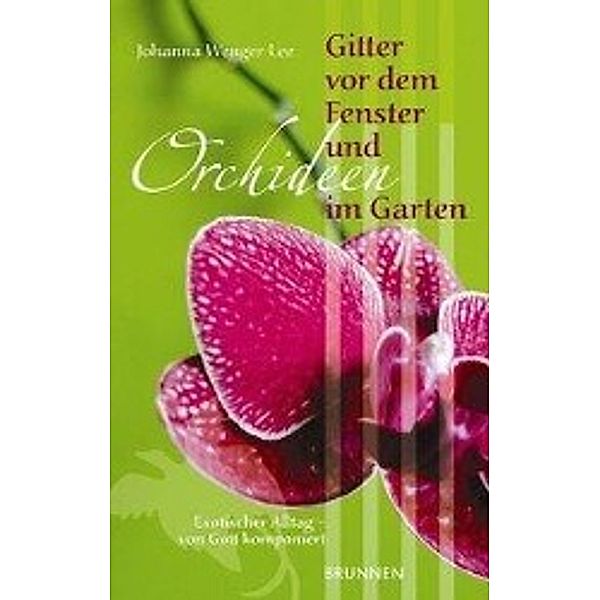 Gitter vor dem Fenster und Orchideen im Garten, Johanna Wenger-Lee