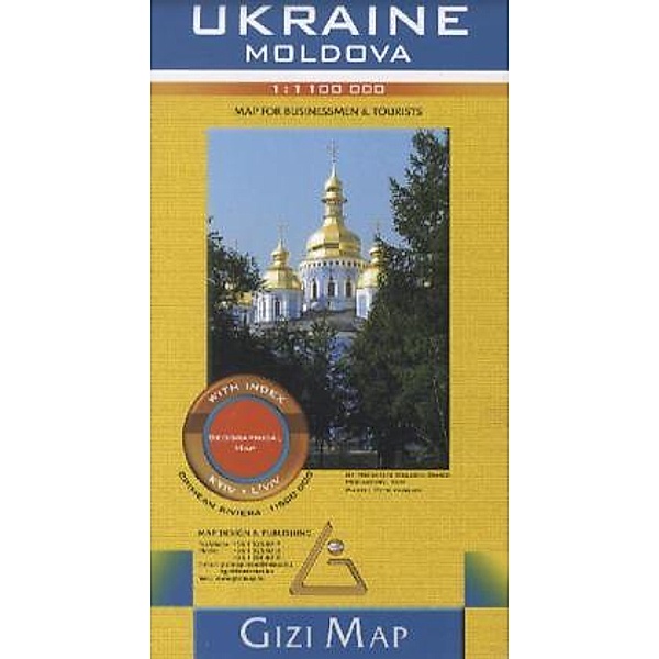 Gizi Map Ukraine, Moldova, Geographical Map
