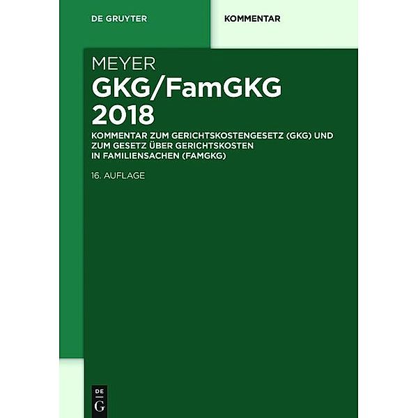 GKG/FamGKG 2018 / De Gruyter Kommentar, Dieter Meyer